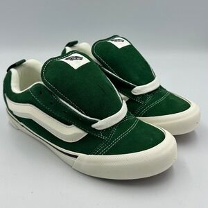 Vans Knu Skool Green Suede Platform Junior Y6 / Women 7.5 Streetwear Skater NIB